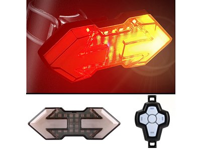 Zadní světlo APLUS UNIVERSAL E-BIKE/E-SCOOTER (BL02) + REMOTECONTROLER